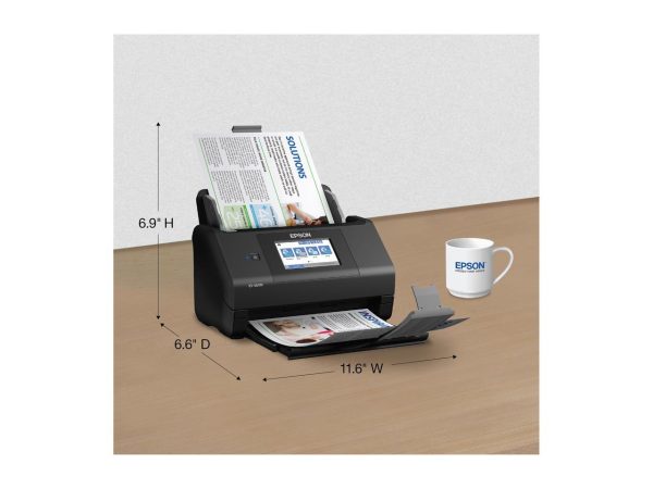 Epson WorkForce ES-580W Wireless Color Duplex Desktop Document Scanner for PC and Mac with 100-sheet Auto Document Feeder (ADF) and Intuitive 4.3" Touchscreen - Image 5