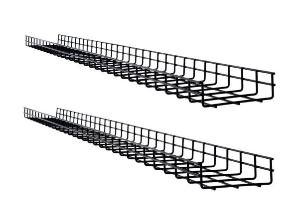 Tripp Lite Wire Mesh Cable Tray 150 x 50 x 1500 mm 6 in. x 2 in. x 5 ft. 2-Pack SRWB6210X2STR
