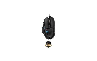 Logitech G502 HERO High Performance Wired Gaming Mouse, HERO 25K Sensor, 25,600 DPI, RGB, Adjustable Weights, 11 Programmable Buttons, On-Board Memory, PC / Mac