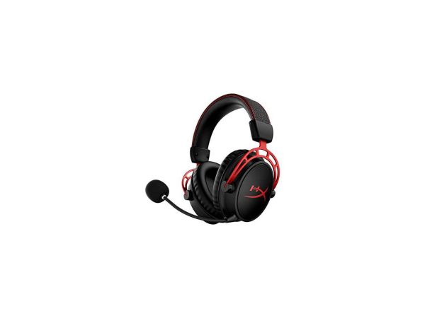 HyperX Cloud Alpha Wireless Gaming Headset (Black-Red) - Stereo - USB 2.0 - Wireless - 65.6 ft - 62 Ohm - 15 Hz - 21 kHz - Over-the-ear - Binaural - Circumaural - Bi-directional, Noise Cancelling, Ele - Image 2