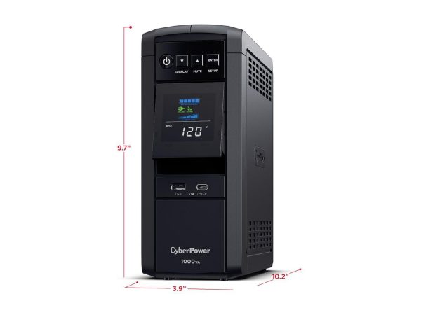 CyberPower CP1000PFCLCD UPS 1000 VA / 600 Watts PFC compatible Pure Sine Wave - Image 4
