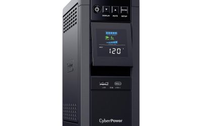 CyberPower CP1000PFCLCD UPS 1000 VA / 600 Watts PFC compatible Pure Sine Wave