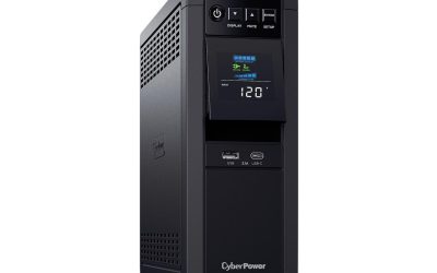 CyberPower CP1500PFCLCD PFC Sinewave UPS System, 1500VA/1000W, 12 Outlets, AVR, Mini Tower