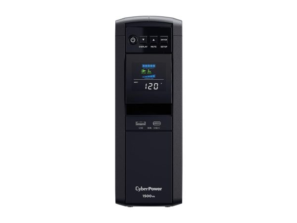CyberPower CP1500PFCLCD PFC Sinewave UPS System, 1500VA/1000W, 12 Outlets, AVR, Mini Tower - Image 2