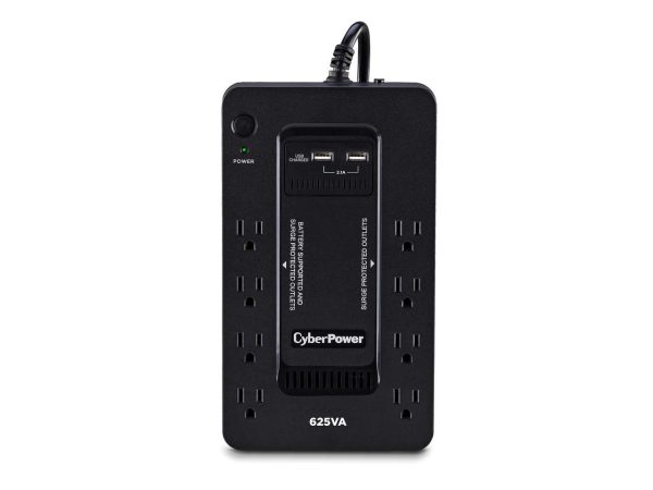 CyberPower ST625U Standby UPS System, 625 VA / 360 Watts, 8 Outlets, 2 USB Charging Ports, Compact - Image 2