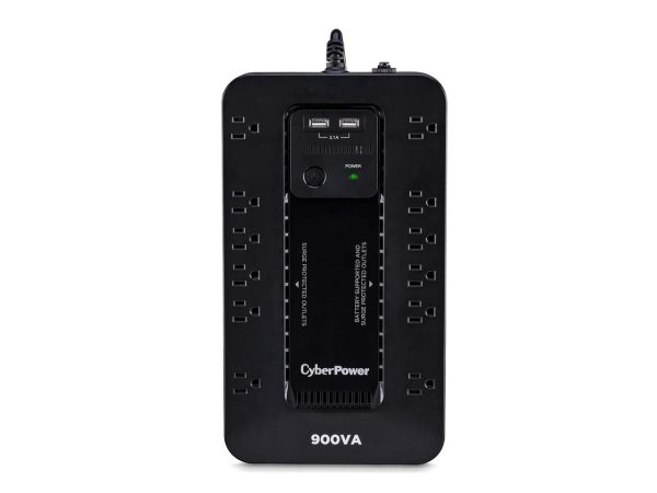 CyberPower ST900U Standby UPS System, 900 VA / 500 Watts, 12 Outlets, 2 USB Charging Ports, Compact - Image 3