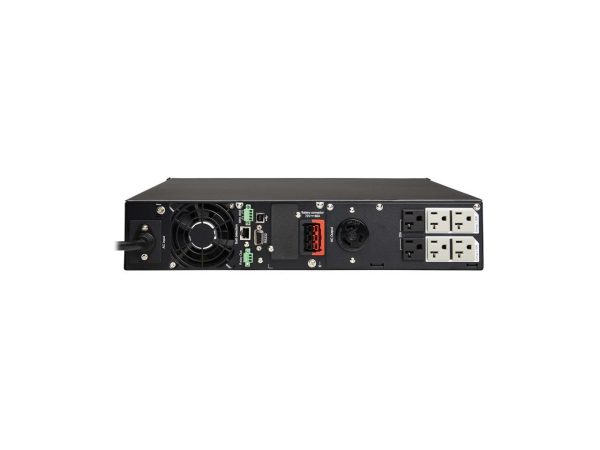 Eaton Tripp Lite Series 2200VA Smart UPS Back Up, Sine Wave, 1920W, 7 Outlets, 2U Rackmount, Extended Run & Network Card Option, LCD, USB, DB9, 3-Year Warranty & $250,000 Insurance (SMART2200RMXL2U) - Image 4