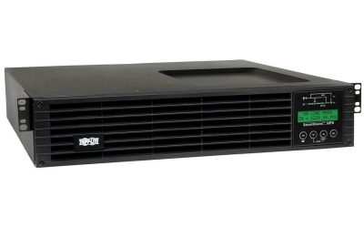 Tripp Lite Smart Online 2.2kVA UPS Back Up, Double-Conversion, 120V 1.8kW 2U, Extended Run, Network Card Slot, LCD, USB, DB9 (SU220RTXLCD2U)