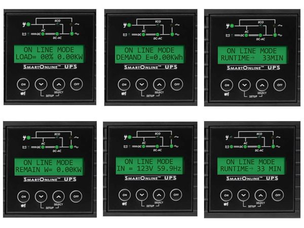 Tripp Lite Smart Online 2.2kVA UPS Back Up, Double-Conversion, 120V 1.8kW 2U, Extended Run, Network Card Slot, LCD, USB, DB9 (SU220RTXLCD2U) - Image 5