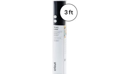 Cricut Smart Label Writable Vinyl – 13″ x 3ft – Permanent Adhesive – Rectangle – Black  2009446