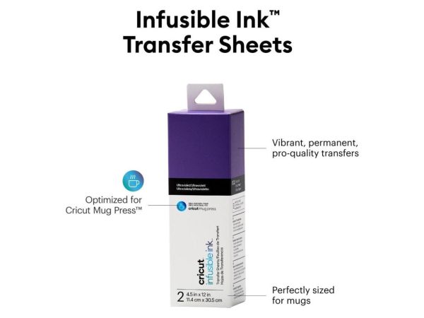 Cricut Infusible Ink Transfer Sheets - 4.50" x 12" - 2/Pack - Ultraviolet  2008886 - Image 2