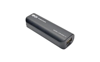 Tripp Lite Black 2600 mAh Portable Mobile Power Bank USB Battery Charger UPB-02K6-1U