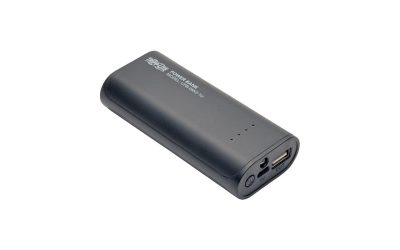 Tripp Lite Black 5200 mAh Portable Mobile Power Bank USB Battery Charger with LED Flashlight UPB-05K2-1U