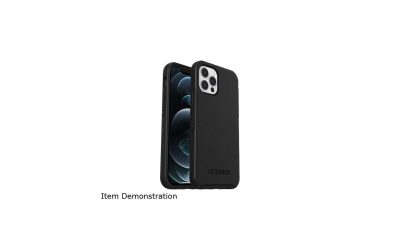 OtterBox Symmetry Series Black Case for iPhone 12 and iPhone 12 Pro 77-65414