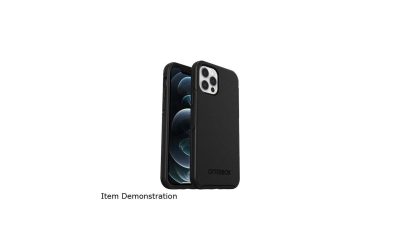 OtterBox Symmetry Series+ Black Case with MagSafe for iPhone 12 and iPhone 12 Pro 77-80138
