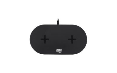 Adesso AUH-1040 15W Max Dual Wireless 2 Coils Qi-Certified Fast Charging Pad