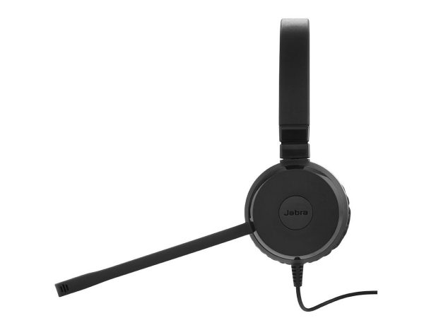 Jabra Evolve 20 UC Stereo Wired Headset / Music Headphones (U.S. Retail Packaging), Black - Image 4