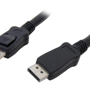 StarTech.com DISPLPORT20L 20 ft Black DisplayPort Cable with Latches - M/M Male to Male