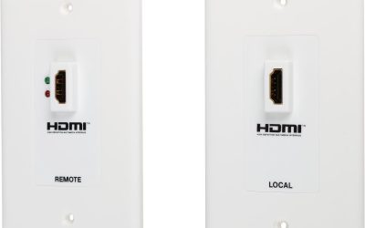 Tripp Lite P167-000 F-F HDMI Over Cat5 Active Extender Wall Plate Kit – White