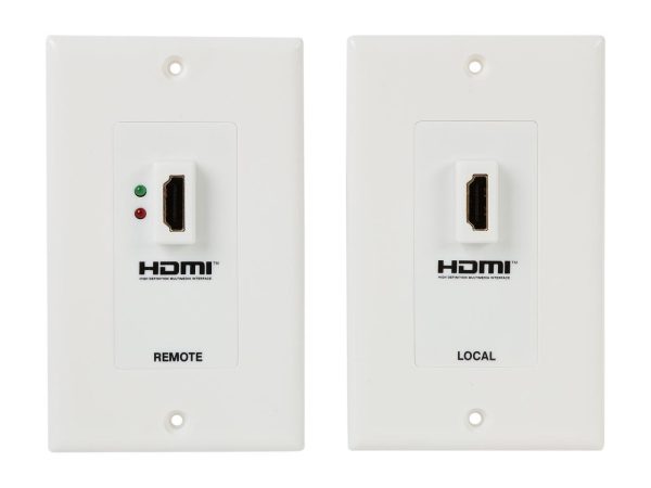 Tripp Lite P167-000 F-F HDMI Over Cat5 Active Extender Wall Plate Kit - White - Image 2