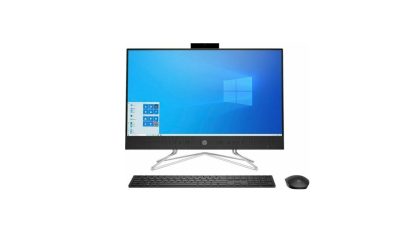 HP All-in-One Computer 24-cb0092ds Pentium Silver J5040 (2.00GHz) 8GB DDR4 256 GB PCIe SSD 23.8″ Touchscreen Windows 11 Home 64-bit