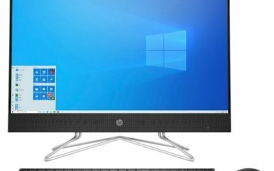 HP All-in-One Computer 24-cb0072ds Pentium Silver J5040 (2.00GHz) 8GB DDR4 256 GB PCIe SSD 23.8″ Touchscreen Windows 11 Home 64-bit