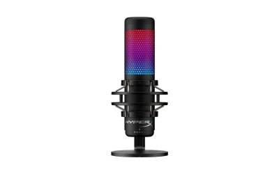 HyperX QuadCast S – USB Microphone (Black-Grey) – RGB Lighting