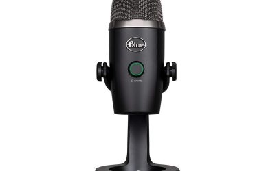 Blue Yeti Nano Premium USB Microphone for PC, Mac, Gaming, Recording, Streaming, Podcasting, Condenser Mic with Blue VO!CE Effects, Cardioid and Omni, No-Latency Monitoring – Blackout