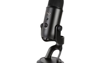 Blue Yeti USB Microphone for PC, Mac, Gaming, Recording, Streaming, Podcasting, Studio and Computer Condenser Mic with Blue VO!CE effects, 4 Pickup Patterns, Plug and Play – Blackout