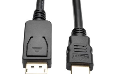 Tripp Lite P582-006-V2-ACT 6 ft. Black Connector A	DISPLAYPORT (MALE)
Connector B	HDMI (MALE) DisplayPort 1.2 to HDMI Active Adapter Cable, DP with Latches to HDMI (M/M), UHD 4K x 2K/1080p Male to Male