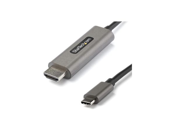 StarTech.com 6ft (2m) USB C to HDMI Cable 4K 60Hz w/ HDR10 - Ultra HD USB Type-C to 4K HDMI 2.0b Video Adapter Cable - USB-C to HDMI HDR Monitor/Display Converter - DP 1.4 Alt Mode HBR3 (CDP2HDMM2MH)