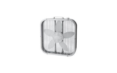 Lasko 20″ Energy Efficient Basic Box Fan w/ 3 Speeds, White –