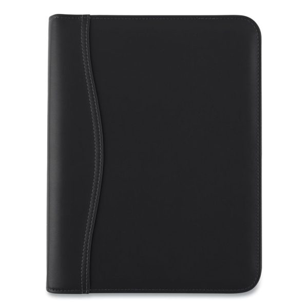 Black Leather Planner/organizer Starter Set, 8.5 X 5.5, Black Cover, 12-Month (jan To Dec): Undated