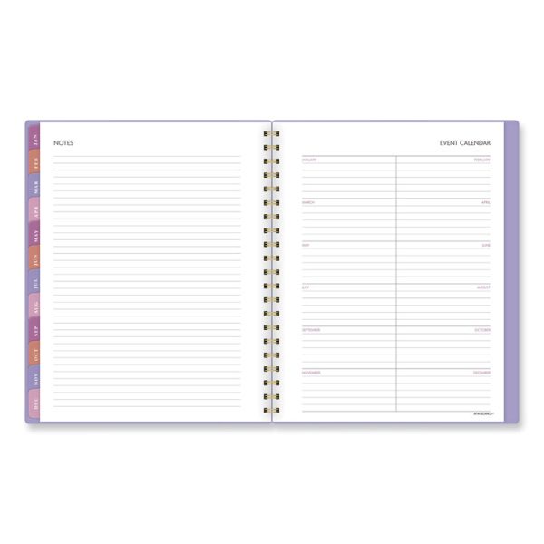 Badge Geo Weekly/Monthly Planner, Geometric Artwork, 11 x 9.25, Purple/White/Gold Cover, 13-Month (Jan to Jan): 2024 to 2025 - Image 2