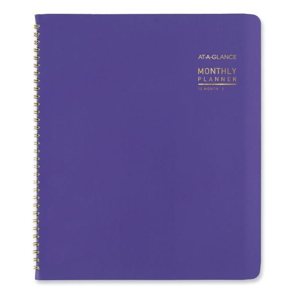 Contemporary Monthly Planner, 11.38 x 9.63, Purple Cover, 12-Month (Jan to Dec): 2024 - Image 10