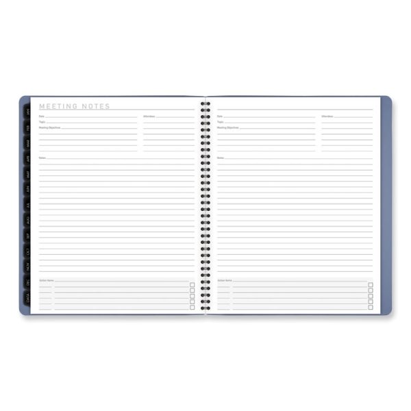 Contemporary Monthly Planner, 11.38 x 9.63, Blue Cover, 12-Month (Jan to Dec): 2024 - Image 5