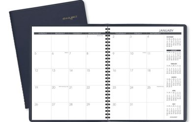 Monthly Planner, 11 x 9, Navy Cover, 15-Month (Jan to Mar): 2024 to 2025