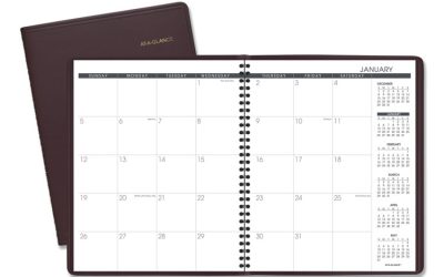 Monthly Planner, 11 x 9, Winestone Cover, 15-Month (Jan to Mar): 2024 to 2025