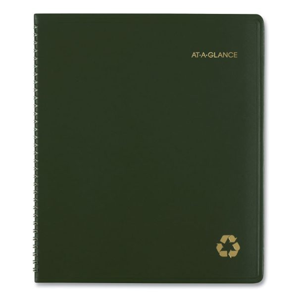 Recycled Monthly Planner, 11 x 9, Green Cover, 13-Month (Jan to Jan): 2024 to 2025 - Image 3