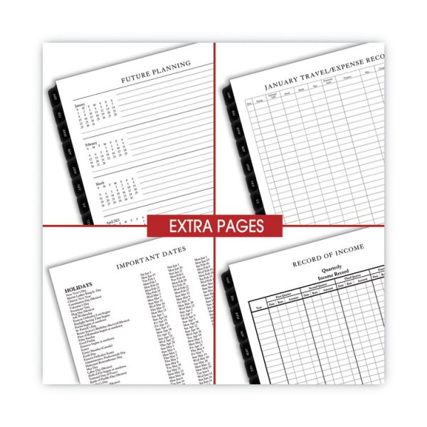 Executive Weekly/Monthly Planner Refill with Hourly Appointments, 8.75 x 6.88, White Sheets, 12-Month (Jan to Dec): 2024 - Image 2