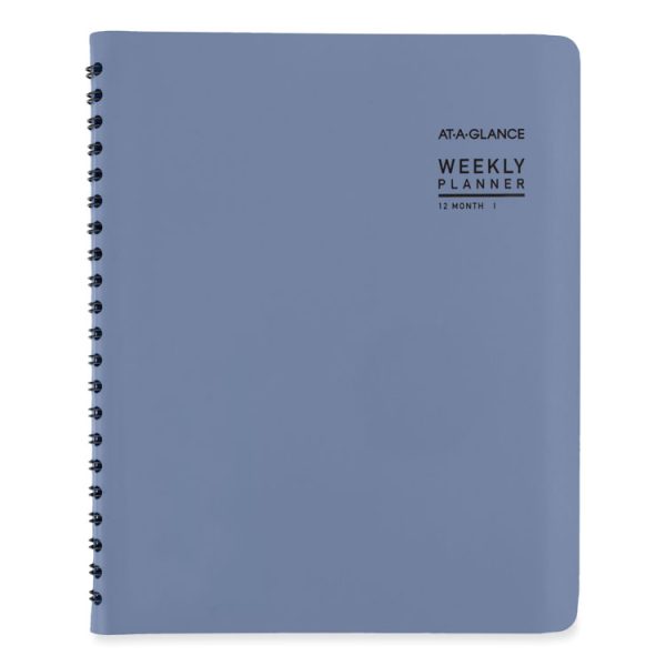 Contemporary Weekly/Monthly Planner, 11.38 x 9, Slate Blue Cover, 12-Month (Jan to Dec): 2024 - Image 10