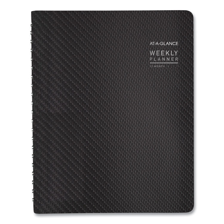 Contemporary Weekly/Monthly Planner, Vertical-Column Format, 11 x 8.25, Graphite Cover, 12-Month (Jan to Dec): 2024 - Image 4