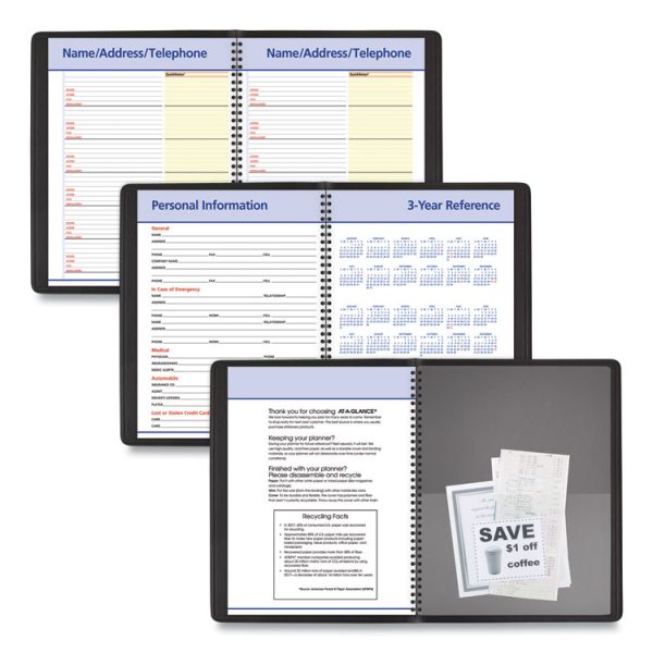 QuickNotes Monthly Planner, 11 x 8.25, Black Cover, 12-Month (Jan to Dec): 2024 - Image 6