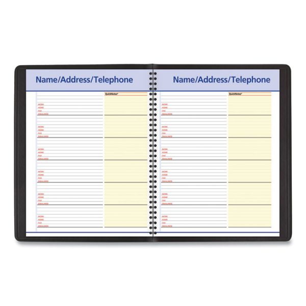QuickNotes Monthly Planner, 11 x 8.25, Black Cover, 12-Month (Jan to Dec): 2024 - Image 4