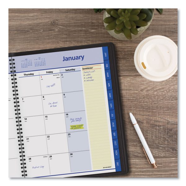 QuickNotes Monthly Planner, 11 x 8.25, Black Cover, 12-Month (Jan to Dec): 2024 - Image 7