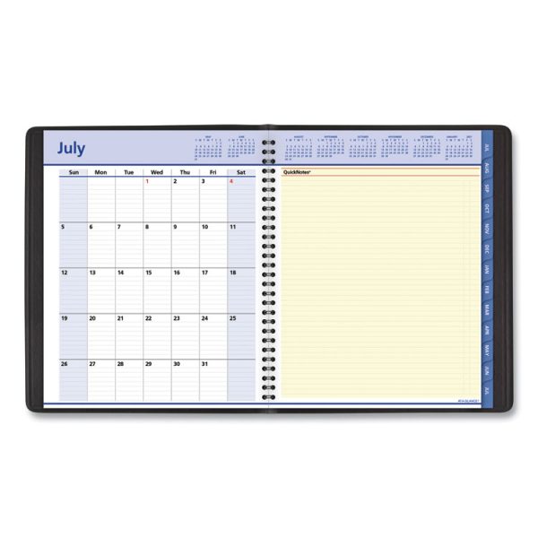 QuickNotes Weekly/Monthly Planner, 10 x 8, Black Cover, 13-Month (July to July): 2023 to 2024 - Image 3