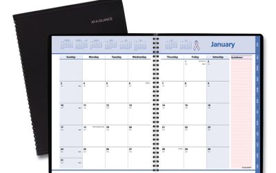 QuickNotes Special Edition Monthly Planner, 11 x 8.25, Black/Pink Cover, 12-Month (Jan to Dec): 2024