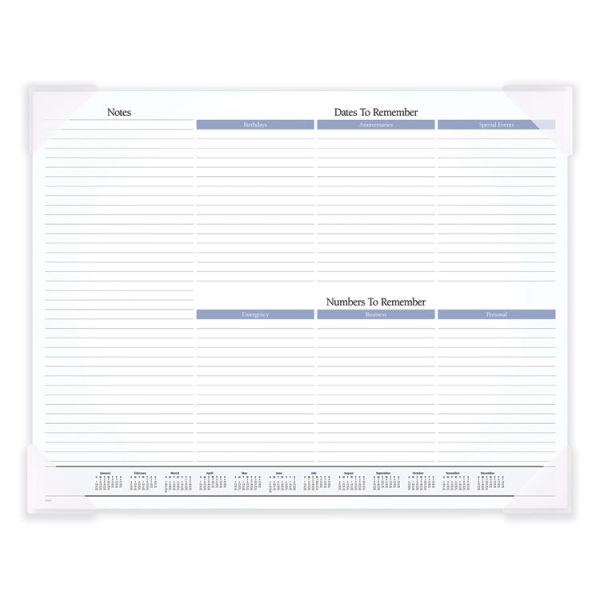 Seascape Panoramic Desk Pad, Seascape Panoramic Photography, 22 x 17, White Sheets, Clear Corners, 12-Month (Jan-Dec): 2024 - Image 5