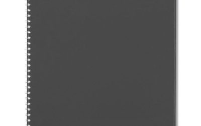 DayMinder Academic Weekly/Monthly Desktop Planner, 11 x 8.5, Charcoal Cover, 12-Month (July to June): 2023 to 2024