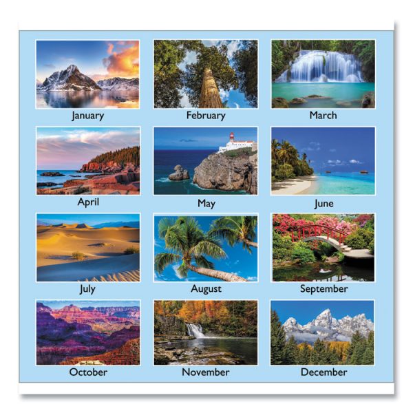 Scenic Monthly Wall Calendar, Scenic Landscape Photography, 15.5 x 22.75, White/Multicolor Sheets, 12-Month (Jan-Dec): 2024 - Image 3